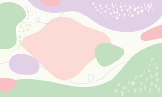 Hand drawn flat design abstract doodle background vector