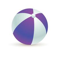 Vector beach ball on white background