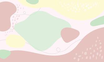 Hand drawn flat design abstract doodle background vector