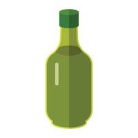 vector beer bottle icon isolated white background