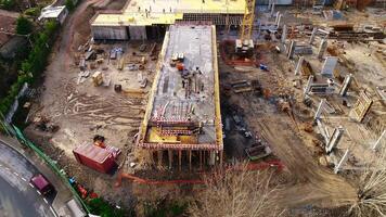 Aerial View of Construction Site video