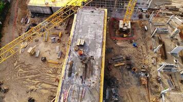 Aerial View of Construction Site video