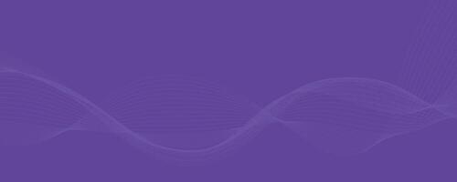 Purple background with flowing wave lines. Futuristic technology concept. Vector illustration