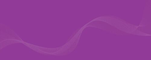 Purple background with flowing wave lines. Futuristic technology concept. Vector illustration