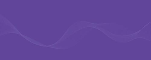 Purple background with flowing wave lines. Futuristic technology concept. Vector illustration