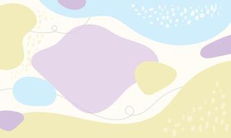 Hand drawn flat design abstract doodle background vector