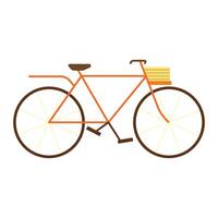 vector bicycles in flat design on white background