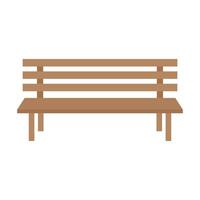 Vector park bench icon flat illustration of park bench vector icon isolated on white background