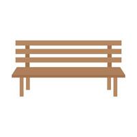 Vector park bench icon flat illustration of park bench vector icon isolated on white background