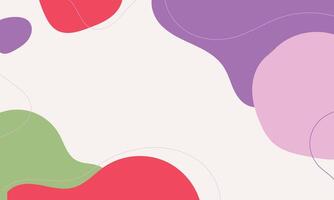 Hand drawn flat design abstract doodle background vector