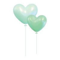 vector heart balloon on white background