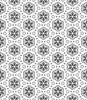 Black and white seamless abstract pattern. Background and backdrop. Grayscale ornamental design. vector