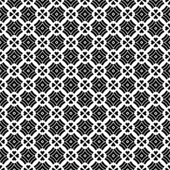patrón abstracto sin costuras en blanco y negro. fondo y telón de fondo. diseño ornamental en escala de grises. vector