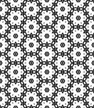 Black and white seamless abstract pattern. Background and backdrop. Grayscale ornamental design. vector