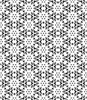 Black and white seamless abstract pattern. Background and backdrop. Grayscale ornamental design. vector
