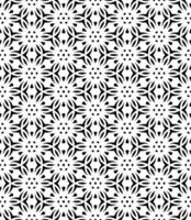 Black and white seamless abstract pattern. Background and backdrop. Grayscale ornamental design. vector