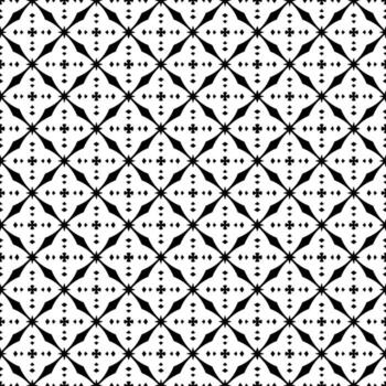 Black and white seamless abstract pattern. Background and backdrop. Grayscale ornamental design. vector