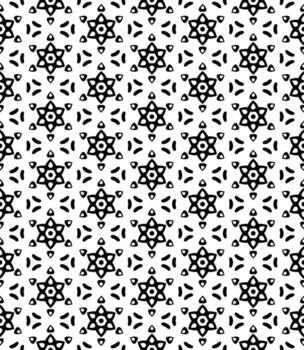 patrón abstracto sin costuras en blanco y negro. fondo y telón de fondo. diseño ornamental en escala de grises. vector