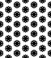 Black and white seamless abstract pattern. Background and backdrop. Grayscale ornamental design. vector