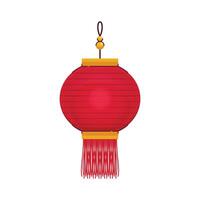 vector chinese lamp on white background
