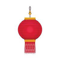 vector chinese lamp on white background