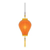 vector chinese lamp illustration on white background