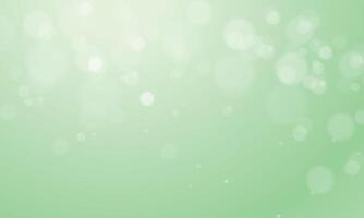 Vector green background with glowing sparkle bokeh