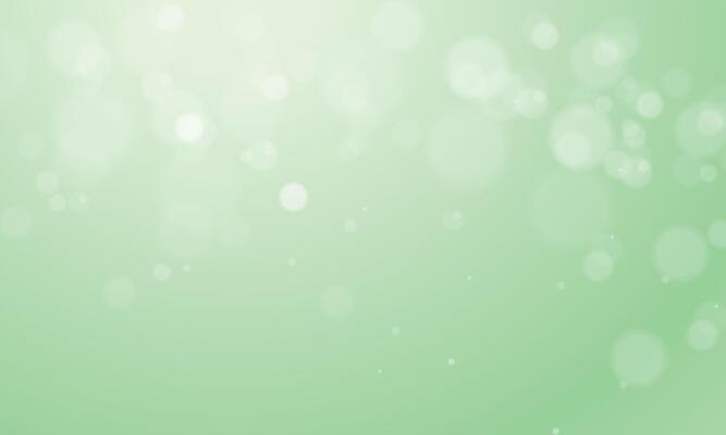 Vector green background with glowing sparkle bokeh