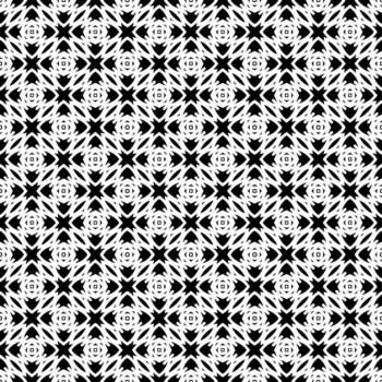 Black and white seamless abstract pattern. Background and backdrop. Grayscale ornamental design. vector