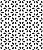 Black and white seamless abstract pattern. Background and backdrop. Grayscale ornamental design. vector