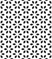 Black and white seamless abstract pattern. Background and backdrop. Grayscale ornamental design. vector