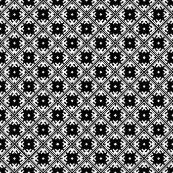 Black and white seamless abstract pattern. Background and backdrop. Grayscale ornamental design. vector