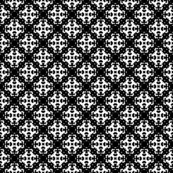 Black and white seamless abstract pattern. Background and backdrop. Grayscale ornamental design. vector