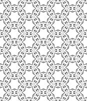 Black and white seamless abstract pattern. Background and backdrop. Grayscale ornamental design. vector