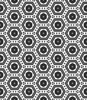 Black and white seamless abstract pattern. Background and backdrop. Grayscale ornamental design. vector