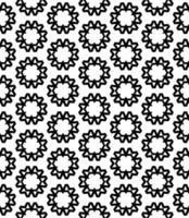 Black and white seamless abstract pattern. Background and backdrop. Grayscale ornamental design. vector