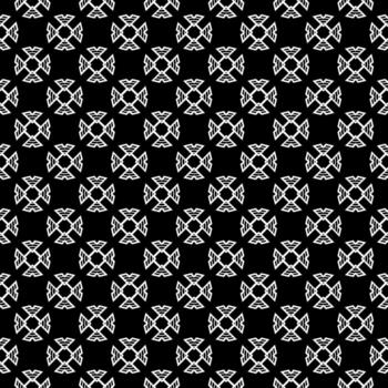 Black and white seamless abstract pattern. Background and backdrop. Grayscale ornamental design. vector