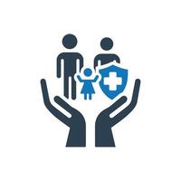Family Security Protection Vector Icon