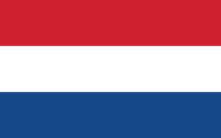 Países Bajos bandera vector ilustración. Países Bajos nacional bandera.