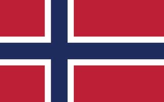 Noruega bandera vector ilustración. Noruega nacional bandera.