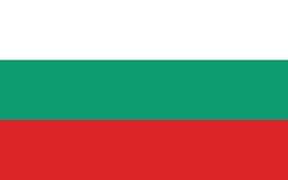 Bulgaria bandera vector ilustración. Bulgaria nacional bandera.