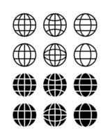 web icon vector. website icon or Globe icon set vector illustration.