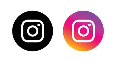 Instagram logo. Instagram Social media icon. vector