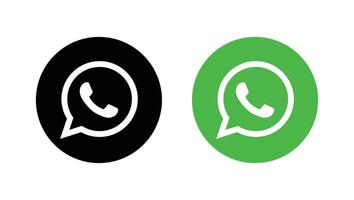 WhatsApp logo. WhatsApp Social media icon. vector