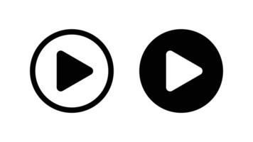 Play icon. Play button vector Illustration.