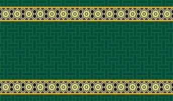 Arábica modelo verde antecedentes. islámico ornamento vector. 3d geométrico formas tradicional Arábica motivo textura vector