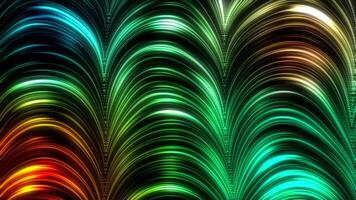 toile de fond turquoise abstrait futuriste courbes video