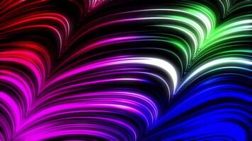 Back background multicolored abstract futuristic curves video