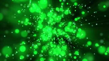 Abstract luxurious background with lettuce particles. Energy. Bokeh effect video