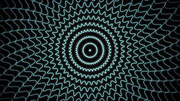 A radial pattern of abstract futuristic lines. Fish scale pattern. Rear background video